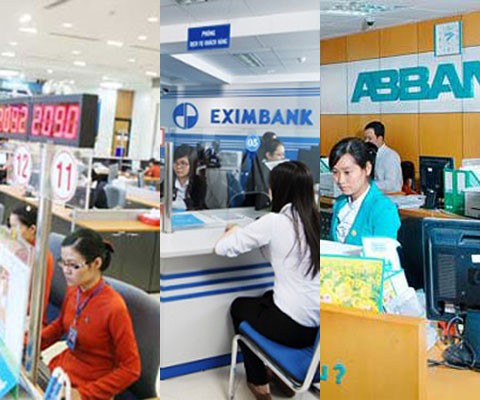 Eximbank Sacombank ABBank thua lo