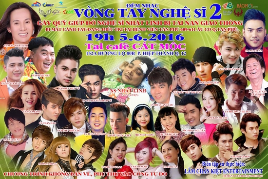 dem nhac vong tay nghe sy 2 gay quy giup do nghe sy nhat linh gap nan