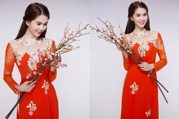 ngoc trinh thuot tha ta ao dai tet toancanhbaochi.net