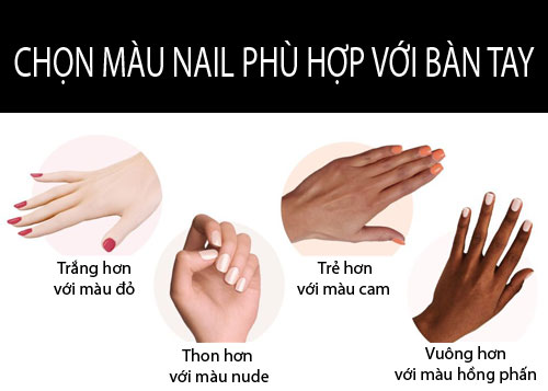 chon mau nail phu hop voi mau da cua ban