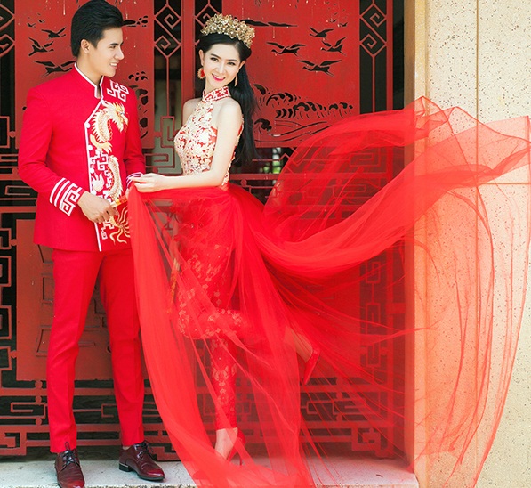 5 mau ao dai cach tan danh cho co dau ca tinh