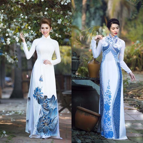 co dau kieu sa ao dai gom su