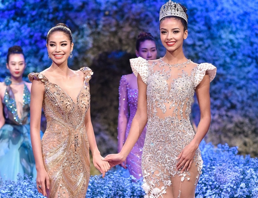 hoa hau phap noi bat khi catwalk cung pham huong