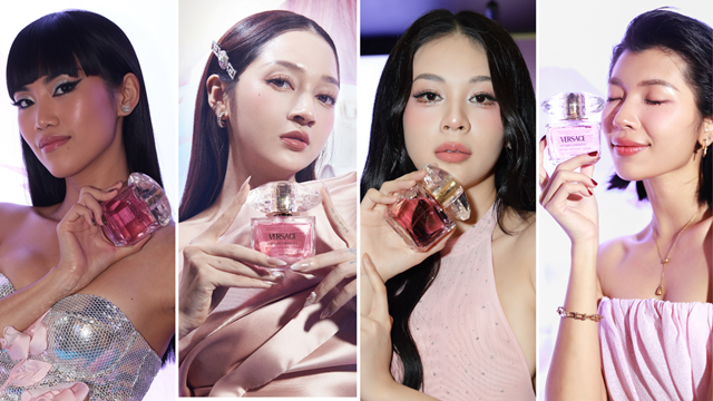 Hóa quyến rũ cùng Bảo Anh, Phí Phương và dàn sao Việt với Versace Bright Crystal Parfum